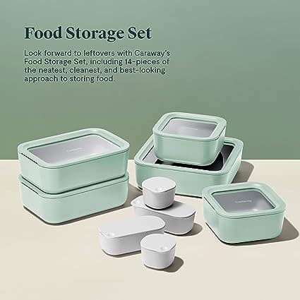 Caraway 14 Piece Glass Food Storage Set - Organic Travel + Lifestyle